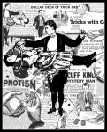 Vintage Magician Magic Newsprint