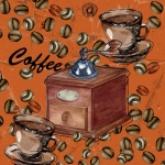 Vintage Coffee Gridner Poster