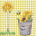 Sunflower Bucket And Rake