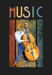Music Jazz Vintage Bear Poster