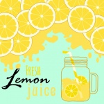 Lemon Juice Drink Background