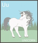 Letter U, Unicorn Alphabet
