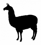 Llama Silhouette Clipart