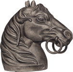 Metal Horse Head Sculpture