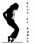 Michael Jackson Dancing Silhouette