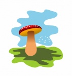 Mushroom Illustration Clipart