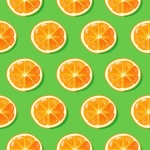Orange Slices Pattern Background