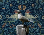 Quail Photo Tapestry Background
