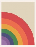 Rainbow Abstract Art Poster