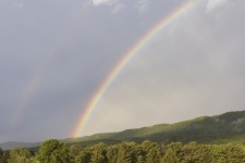 Rainbow In Blue Ridge Mountains