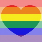 Rainbow Colors Heart LGBT