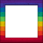 Rainbow Colors Frame Clipart