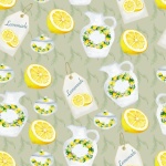 Seamless Lemonade Pattern