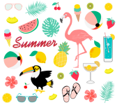 Summer Vacation Background Clipart