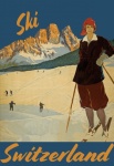 Switzerland Vintage Travel Poster