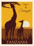 Tanzania, Serengeti Travel Poster