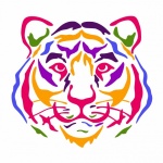 Tiger Colorful Pop Art