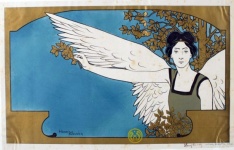 Vintage Mrs Angel Postcard