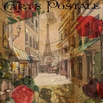 Vintage Paris Carte Postale Art