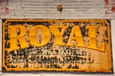 Vintage Royal Sign