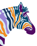 Zebra Colorful Pop Art
