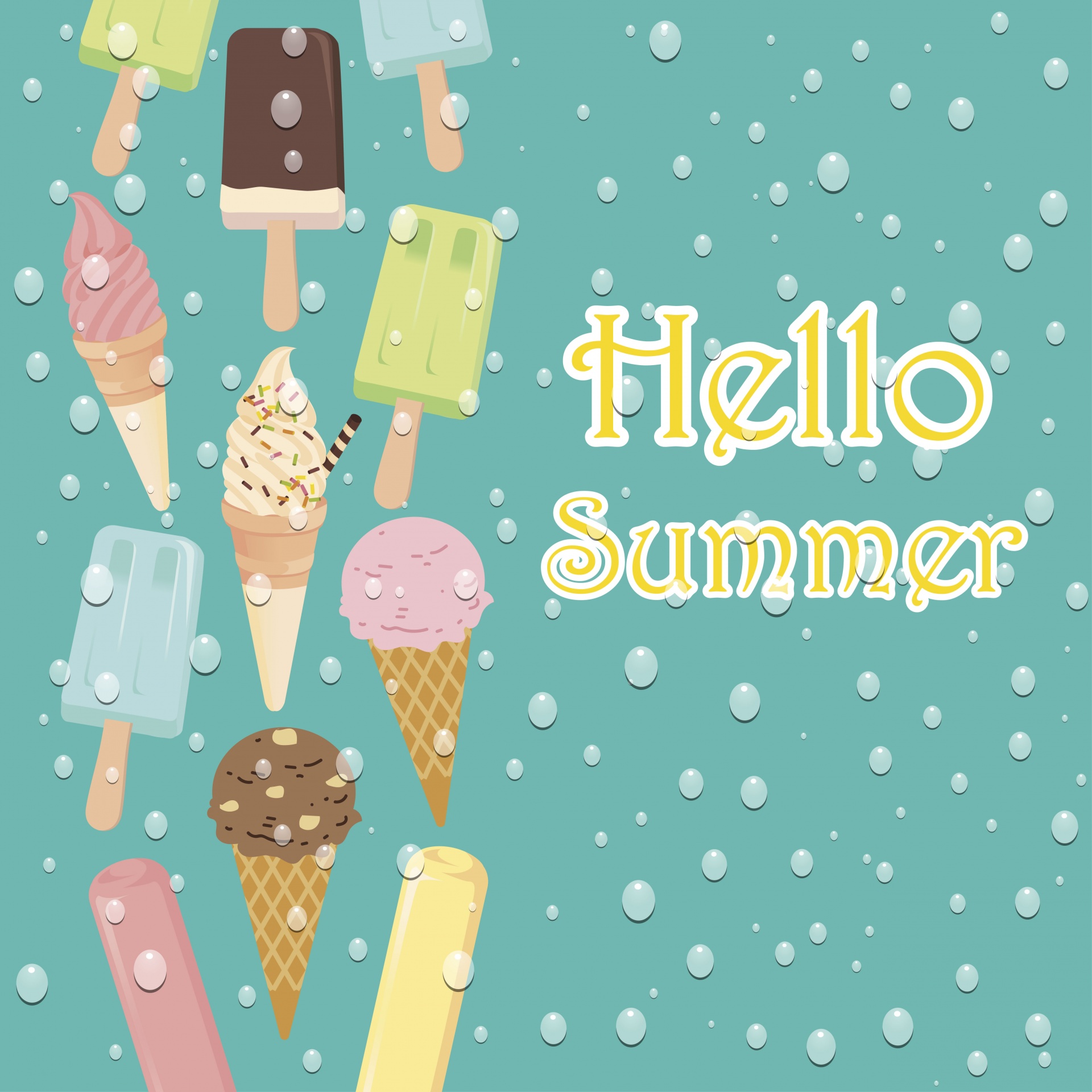 Ice Cream Summer Poster