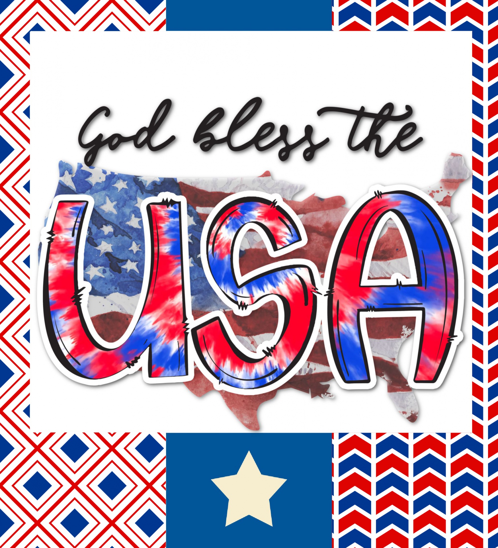 America Patriotic Poster