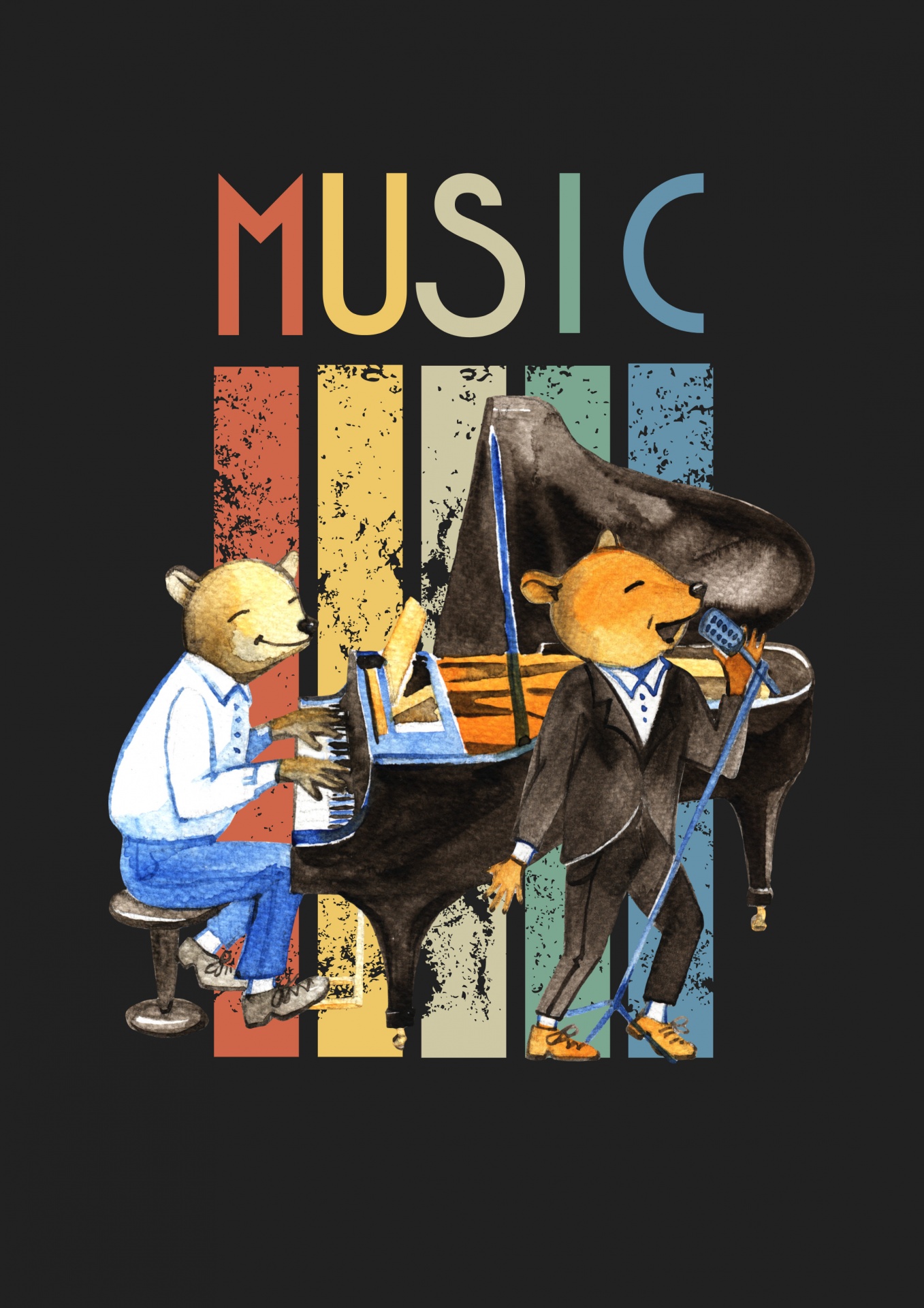 Music Vintage Jazz Poster