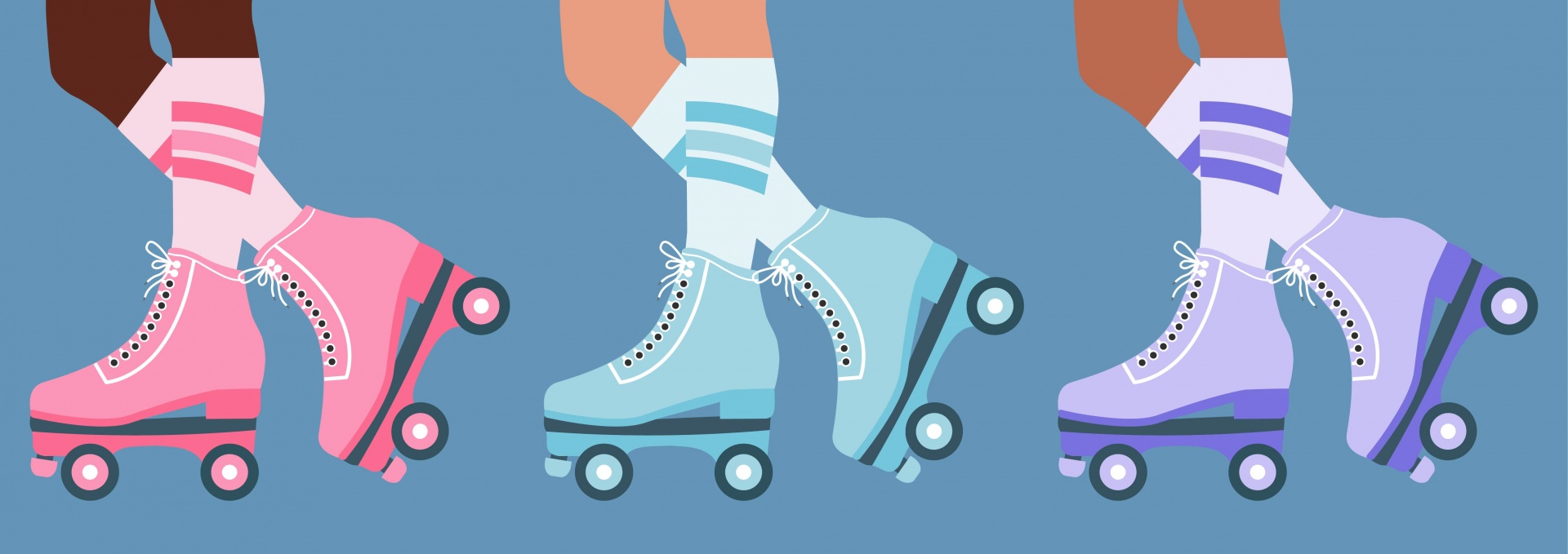 Roller Skates, Boots Legs