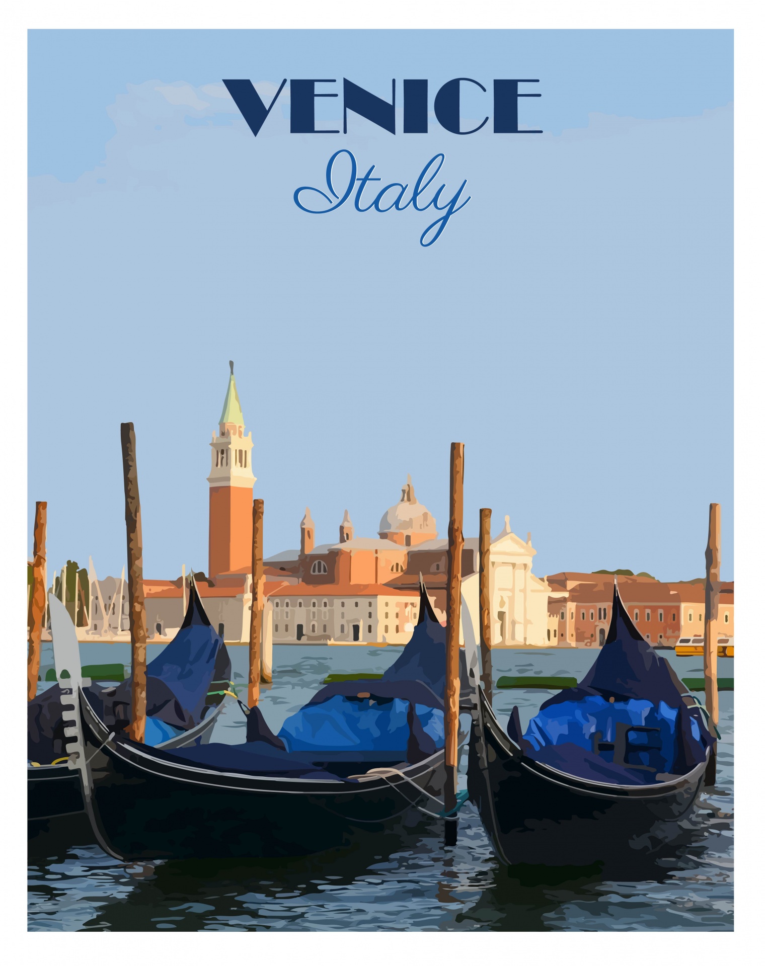 Venice, Italy Travel Poster