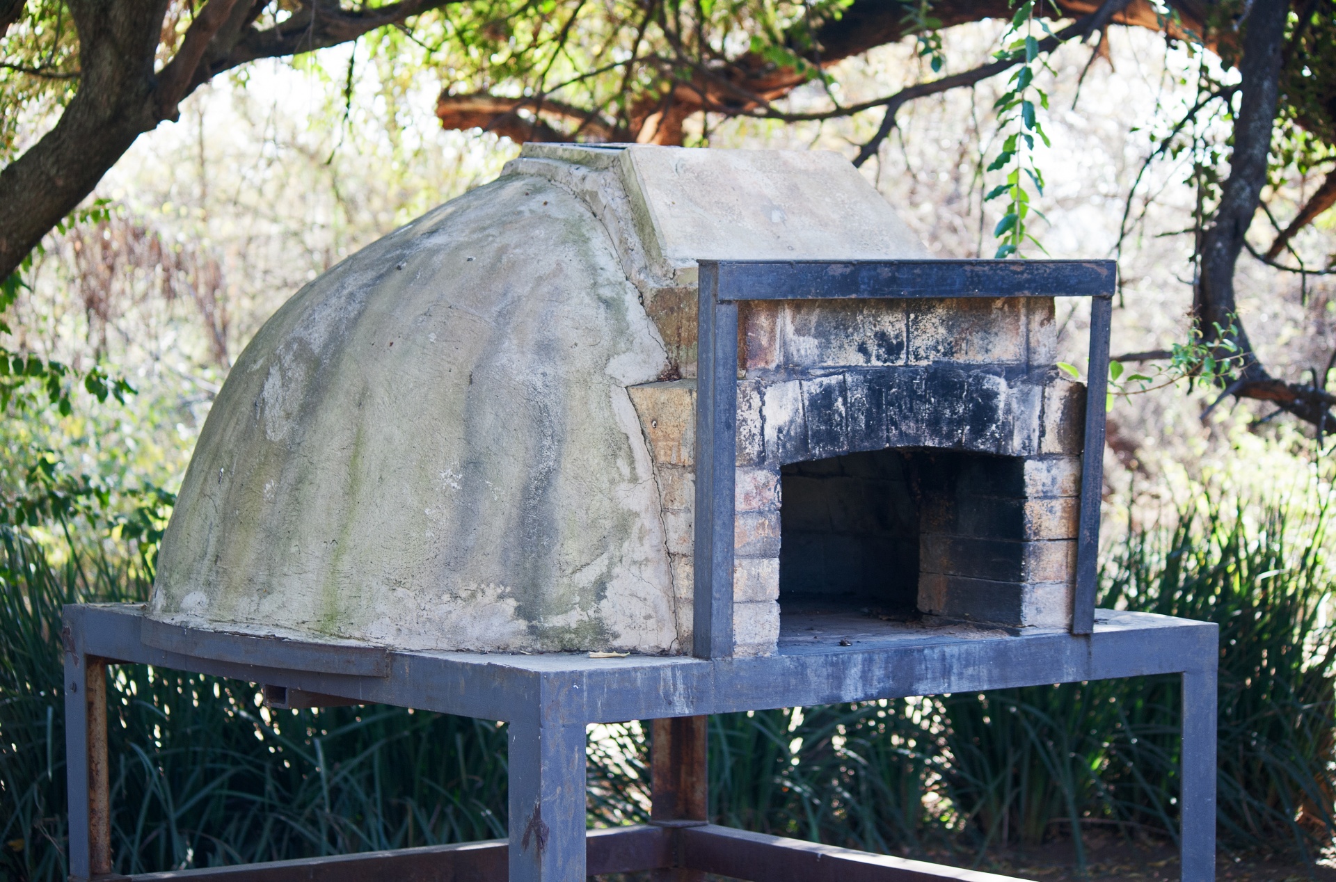 View Of An Outdoors Pizza Oven