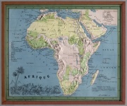 3D Raised Relief Map Of Africa
