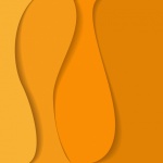 Abstract Orange Curves Background