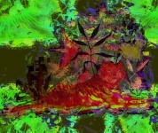 Abstract Tiger Jungle Digital Art