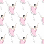 Ballerina Pattern Background Art