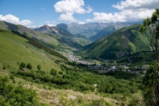 Mountain Landscape, Village, Valley, Alp
