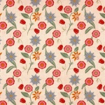 Flowers Pattern Vintage Background