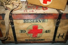 Close View Of Ww2 Medical Trunk