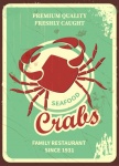 Crab Vintage Advertising Poster