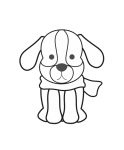 Cute Cartoon Puppy Dog