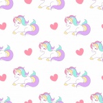 Cute Unicorn Pattern Background