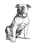 Dog Sitting Clipart Sketch
