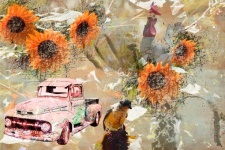 Farm Collage Background Art
