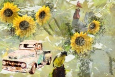 Farm Collage Background Art