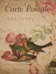 Floral Vintage French Postcard