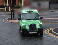 Green Taxi In Liverpool, England