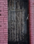 Grungy Door And Bricks