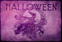 Happy Halloween Witch Background