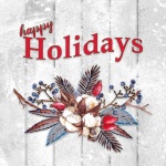 Happy Holidays Greeting Tile