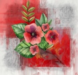 Abstract Poppies Digital Art